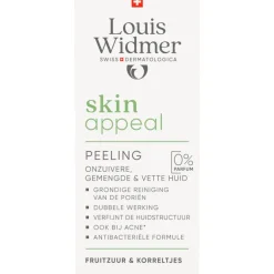 New Louis Widmer Skinappeal Peeling Zonder Parfum 50 ML