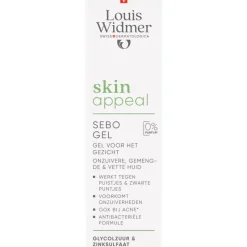 New Louis Widmer Skinappeal Sebo Gel Zonder Parfum 30 ML