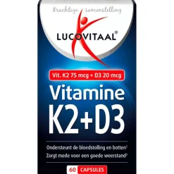 Sale Lucovitaal K2 75mcg + D3 20mcg 1 a day 60 Stuks