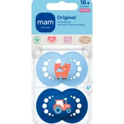 Clearance MAM Original Fopspenen 16+ maanden 2 stuks Blue