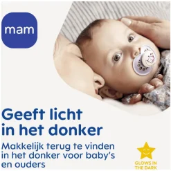 Discount MAM Original Fopspenen Night 6-16 maanden Uni 2 stuks