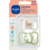 Online MAM Supreme Fopspenen 6-16 maanden Uni 2 stuks