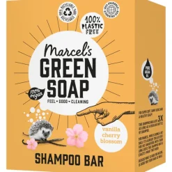 Discount Marcels Green Soap Marcel's Green Soap Vanilla & Cherry Blossom Shampoo Bar 90 GR