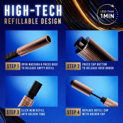 Hot Max Factor False Lash Effect Supreme Recharge Refill 001 Black