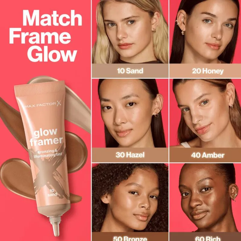 Hot Max Factor Glow Framer bronzer en highlighter - Bruin - 20 Honey