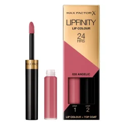 Hot Max Factor Lipfinity Lip Colour Lipstick 020 Angelic