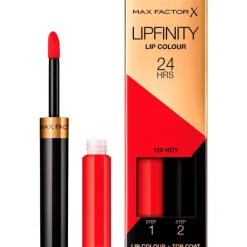 Best Max Factor Lipfinity Lip Colour Lipstick 120 Hot 120 - Hot