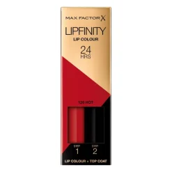 Best Max Factor Lipfinity Lip Colour Lipstick 120 Hot 120 - Hot