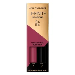 New Max Factor Lipfinity Lip Colour Lipstick 330 Essential Burgundy