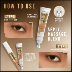 New Max Factor Miracle Pure Eye Enhancer Concealer 04 Honey