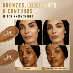 New Max Factor Miracle Pure Golden Glow Bronzer 15 ML 001 Light To Medium