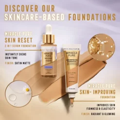 Sale Max Factor Miracle Pure Serum Foundation 30 ML 90-95 Deep