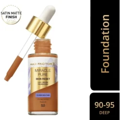 Sale Max Factor Miracle Pure Serum Foundation 30 ML 90-95 Deep