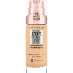 New Maybelline - Dream Satin Liquid - 45 Light Honey - Foundation SPF13 45 Honey Beige