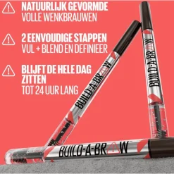 Online Maybelline New York BUILD A BROW Wenkbrauwpen/fixeergel 255 Soft Brown 255 - Soft Brown