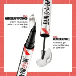 Sale Maybelline New York BUILD A BROW Wenkbrauwpen/fixeergel 260 Deep Brown 260 - Deep Brown