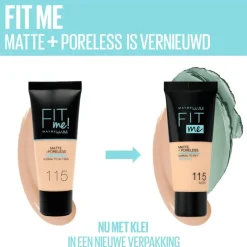 Hot Maybelline New York Fit Me Matte + Poreless Foundation 362 Deep Golden