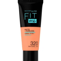 Best Maybelline New York Fit Me Matte + Poreless Foundation 30 ML 320 Natural Tan