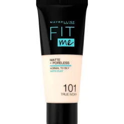 Maybelline New York Fit Me Matte + Poreless Foundation 101 True Ivory