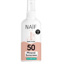 Sale Naïf Baby & Kids Zonnebrandspray Parfumvrij SPF50 100 ML