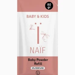 Online Naïf Babypoeder Refill Sachet 80 GR