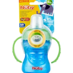 Outlet Nûby Super Sprout Antilek Drinkbeker Blauw 6+ m 240 ML