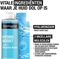 New Neutrogena Hydro Boost Micellair Water Alle Huidtypen 400 ML