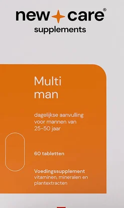 New New Care Multi Man Dagelijkse Aanvulling Tabletten 60 stuks