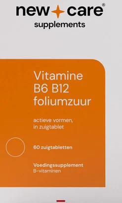 Discount New Care Vitamine B6 B12 Foliumzuur Zuigtabletten 60 stuks