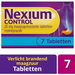 Clearance Nexium Control 7 Tabletten Voor brandend maagzuur