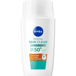Clearance NIVEA Derma Skin Clear Daily Fluid Spf50+ 40ML