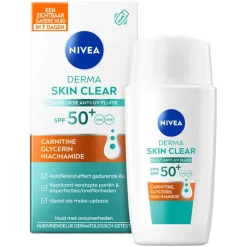 Clearance NIVEA Derma Skin Clear Daily Fluid Spf50+ 40ML