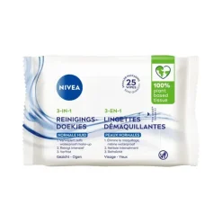 Sale NIVEA 3-in-1 Verfrissende Reinigingsdoekjes 25 stuks