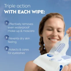 Sale NIVEA 3-in-1 Verfrissende Reinigingsdoekjes 25 stuks