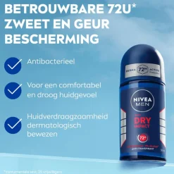 Discount NIVEA MEN Dry Impact Deodorant Roller 50 ML