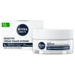New NIVEA MEN Sensitive Hydraterende Gezichtscrème Gevoelige Huid 50 ML