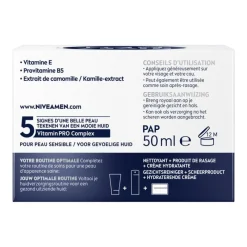 New NIVEA MEN Sensitive Hydraterende Gezichtscrème Gevoelige Huid 50 ML