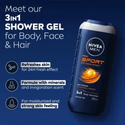 Hot NIVEA MEN Sport 3-in-1 Douchegel 250 ML