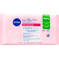 Clearance NIVEA Rose Care Reinigingsdoekjes 25 Stuks
