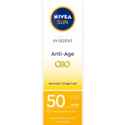 New NIVEA SUN Gezichtszonnecrème Anti-Age & Anti-Pigmentvlekken SPF50 50 ML