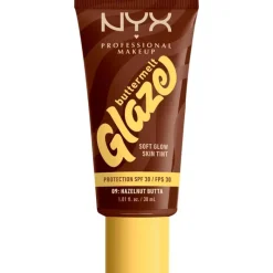 Clearance NYX Professional Makeup Buttermelt Glaze Skin Tint SPF 30 9 Hazelnut Butta