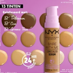 Clearance NYX Professional Makeup Bare With Me Concealer Serum 9 Deep Golden 9,6 ML BWMCCS09 Deep Golden