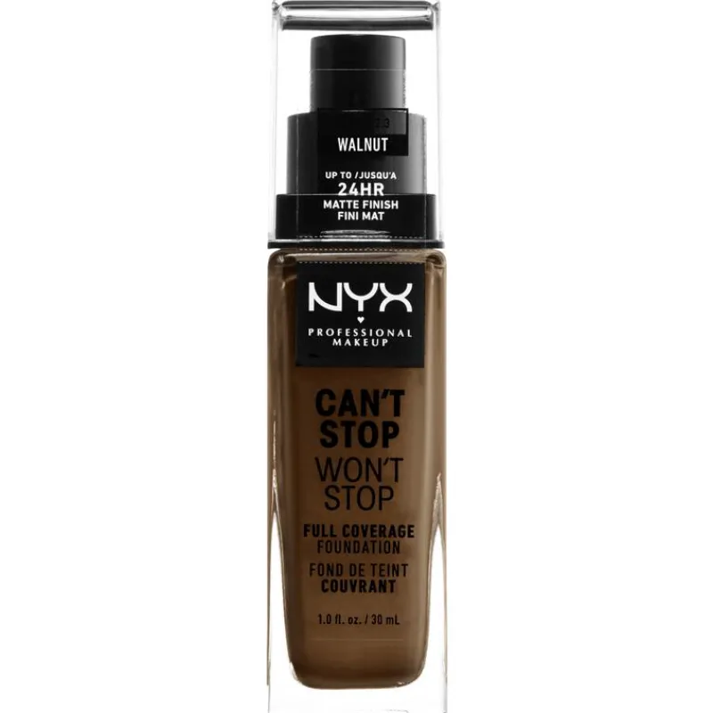 Discount NYX Professional Makeup Can't Stop Won't Stop Foundation Walnut CSWSF2 CSWSF22.3 Walnut