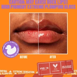 New NYX Professional Makeup Duck Plump Lip Plumping Laquer Lipgloss 14 Hall Of Flame