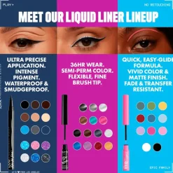 Clearance NYX Professional Makeup Epic Ink Linker Glitz 0 1 Tapered Twinkle