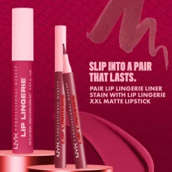 New NYX Professional Makeup Lip Lingerie Liner Stain 02 Naughty Nude Bruin