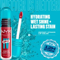 NYX Professional Makeup Lip IV Hydraterende Lipgloss Bubblegum Burst 7 Bubblegum Burst