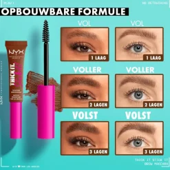 New NYX Professional Makeup Thick It. Stick It! Wenkbrauwmascara 5 Cool Ash Brown TISI05 Cool Ash Brown