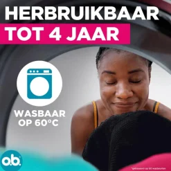 Discount OB o.b.® Herbruikbaar Menstruatie Ondergoed Zwart M/L