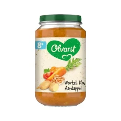 Hot Olvarit Wortel Kip Aardappel Babyhapje 8+ maanden 200 GR